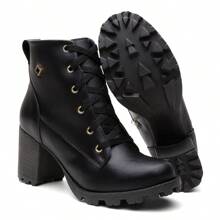 Women Mid-Calf Boots - 黑色 - 查看 5