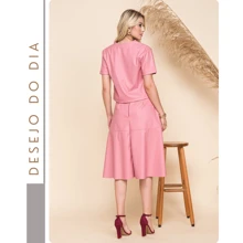 Women Skirts - Baby Pink - View 2