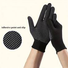 1pc Breathable Anti-Slip Gloves, Suitable For Outdoor Cycling & Fitness - Lightweight & Comfortable,Black Gloves