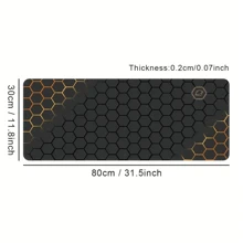E-Sports Game Professional Mouse Pad Oversized Thickened Office Keyboard Desk Pad - Black - View 2