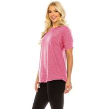 Haute Edition Casual Loose Fit Raglan Cross Stitch Comfy Tees. Plus Sizes Available - Hồng - Xem 12