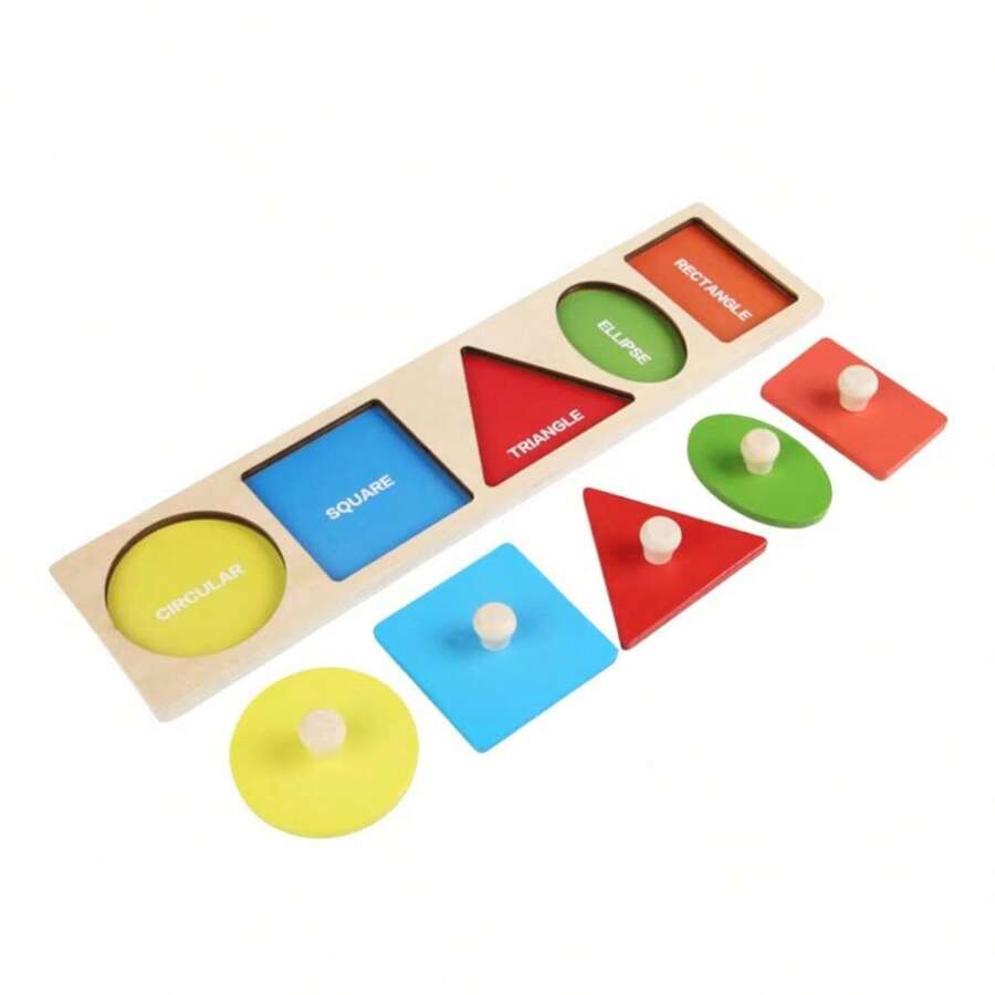 6 In 1 Montessori Geometric Shape Matching Puzzle Educational HandsOn