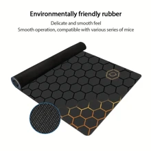 E-Sports Game Professional Mouse Pad Oversized Thickened Office Keyboard Desk Pad - Black - View 5