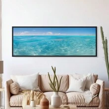 1入組特克斯和凱科斯群島全景印刷,美麗的海灘,大型壁畫,全景壁畫,風景攝影家居裝飾壁畫,不帶框架,適用於臥室、浴室、辦公室、廚房 - 彩色 - 查看 3