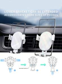 15w重力感應汽車無線充電器,適用於蘋果、三星、安卓qi標準具有無線充電功能的智能手機,如iphone 8/x/11/12/13/14/15系列 - 白色 - 查看 8