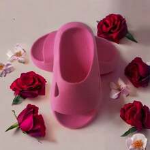 Kids Fashion Slippers - 玫紅色 - 查看 3