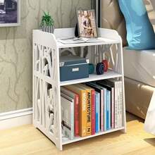 LIVINGANDHOME Living And Home Rustic Small White Bedside Table,Sofa Table,Coffee Table,Side Table -Multipurpose Nightstand And End Table For Living Room, Bedroom, Home Office - 白色 - View 3
