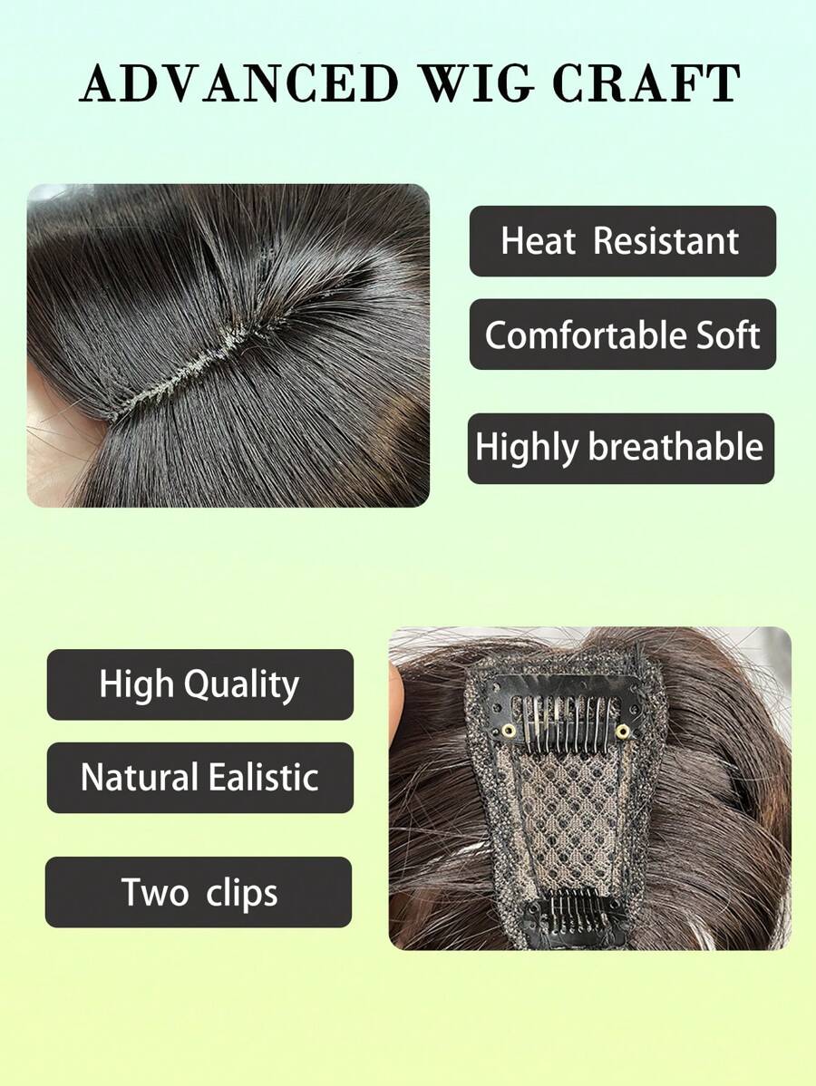 Black Hair Toppers For Women Natural Synthetic Wigs Dragon Whisker