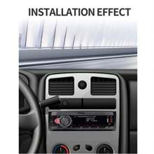 Estéreo para Coche Bluetooth Mp3 Manos Libres Radio Aux Fm Sd USB, Reproductor de Música MP3 Manos Libres Bluetooth Compatible con Todos los Smartphones