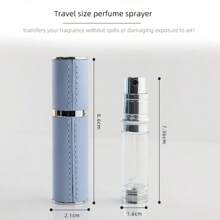 furio 奢华皮革包覆金属香水雾化器便携式迷你可填充香水瓶旅行装喷雾瓶配件 5 毫升/0.17 盎司 - 彩色 - 查看 4