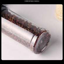 4pcs/Set Clear Flip Lid Seasoning Jars Storage Box For Home Kitchen, Outdoor Barbecue, Salt & Pepper & Spice - Clear - View 7