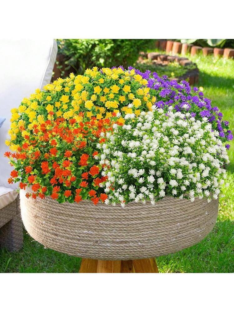 12 bouquet di fiori artificiali realistici, fiori artificiali di seta di alta qualità, viole del pensiero artificiali resistenti ai raggi UV | Leroy Merlin