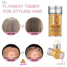 Cera para el cabello para peluca, crema de Gel profesional, estilo no graso, artefacto para cabello roto para hombres y mujeres,Hover to zoom Have one to sell? Sell it yourself Cera Gel De Cabello Control De Pelo Borde Con Miel Y Aguacate Diseño De Peinado - Caqui - Ver 8