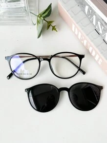 時尚眼鏡 休閒 送給朋友的完美禮物 適合日常使用 - 黑色 - 查看 1