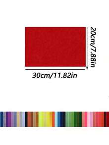 40pcs Màu sắc tùy ý Hình vuông Vải nỉ Đối với DIY May vá , Trường học Dự án , , Buổi tiệc Đồ trang trí - Nhiều màu - Xem 2