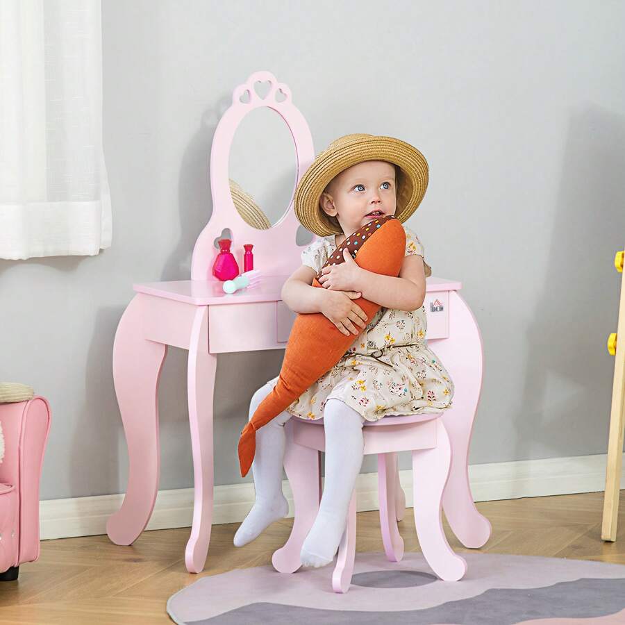 HOMCOM Vanities - Pink - View 1