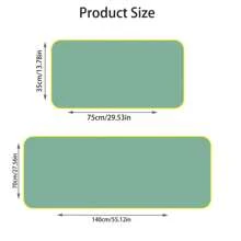 1pc Water Ripple Coral Fleece Bath Towel - Green - View 2