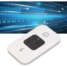 4G LTE WiFi Mobile Hotspot Router, Portable Internet Hotspot, 150Mbps High Speed SIM Card, 4G Strong Coverage SIM Card Router, 10 Users Supported For Home, Office And Travel - White - View 4