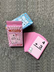 36pcs Children's Mathematical Flash Cards, Addition Subtraction Multiplication Division Practice Cards, Preschool Math Learning Activities, Homeschool Supplement - Multicolor - View 12