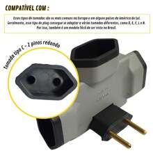 Electrical Sockets - EU C Type Plug(220-240V) - View 6