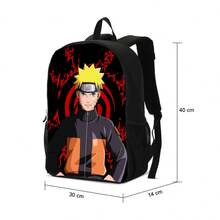Mochila Escolar Com Estojo Kurama Raposa De 9 Caudas Akatsuki Anime