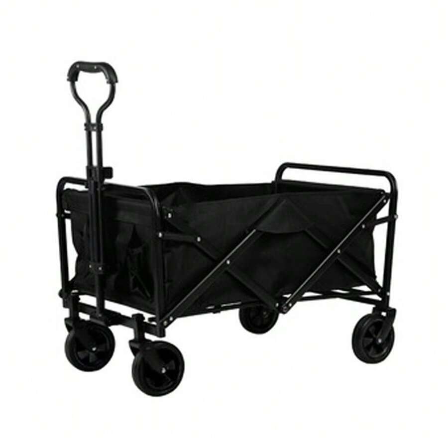 Foldable Outdoor MultiPurpose Wagon With AllTerrain Wheels And Cup
