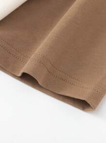 Balabala Young Boys Tops Summer Cartoon Printed Crew Neck Skin-Friendly Boys Short Sleeve T-Shirt Brown - Brown - View 6