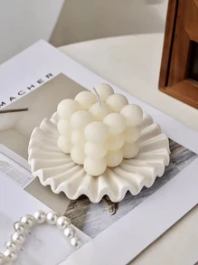 1 件北欧风格陶瓷波浪装饰托盘，Ins 风格家居陶瓷摆件，家居卧室装饰，节日礼物，生日祝福，送给男朋友，女朋友 - 白色 - 查看 4