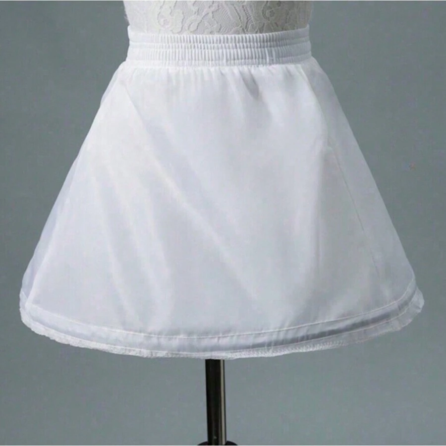 Bustle Princess Dress Daily Elastic Adjustable Steel Ring Puff Short Skirt One Circle Fall Clothes For Women - White - View 1