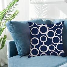 1 Miếng Hình học Nhà  Trang trí Sofa Vỏ gối , Polyester In Nắp đệm Đối với Phòng khách , Phòng ngủ , Văn phòng - Nhiều màu - Xem 3
