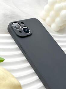 1PC Black Matte Edge Phone Case Compatible With IPhone