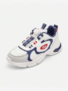 Balabala Zapatos para niños Zapatos deportivos para niños Zapatos gruesos con estilo - Azul y blanco - Ver 1