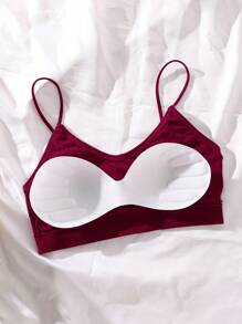 3 件装女士透气日常休闲运动文胸，背部美容设计，内衣 - 彩色 - 查看 5