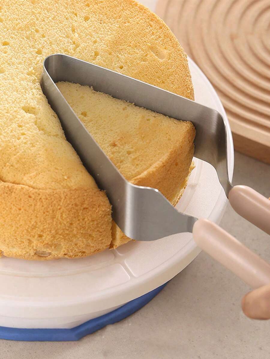 1 Pieza Divisor De Tortas De Acero Inoxidable, Servidor De Tortas Triangular, Servidor De Transferencia, Pinzas Para Tortas Y Herramienta De Control De Porción