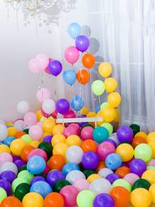 5-200pcs 5/10/12/18 Inch Mixed Color Latex Balloons, Helium Balloons For Party, Birthday, Wedding, Anniversary Decoration, Arch, Wreath, Rainbow Background - Normal Mixed - View 11