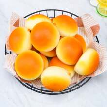 1/2 仿真面包慢回弹 PU 软面包法式老面包馒头熊头减压玩具