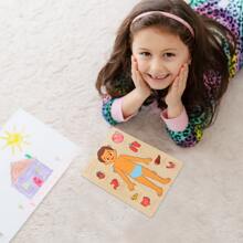 Rompecabezas de madera estilo Montessori, juego de anatomía del Body humano, herramienta educativa para niños, modelo de órganos, enseñanza preescolar de ciencias, herramienta cognitiva para niños y niñas, juguetes de doctor, juguetes de madera para niños