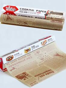 Papel Absorbente De Aceite Para Freidora De Aire Y Horneado, 30cm*8m - Marrón - Ver 1