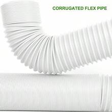 1pc White Flexible Downspout Extension Connector For Rain Gutter, Drain Extender Pipe Connector - White - View 7