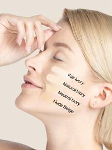 MISTINE Liquid Foundation Makeup Full Coverage Foundation For Oily Skin,24 Hour Oil Control Makeup Foundation,Skin-Caring,Moisturizing Formula,Waterproof Foundation,Matte Finish, Natural Ivory, 1 Pack 30g - LF110 Natural Ivory - View 5