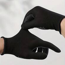1pc Breathable Anti-Slip Gloves, Suitable For Outdoor Cycling & Fitness - Lightweight & Comfortable,Black Gloves