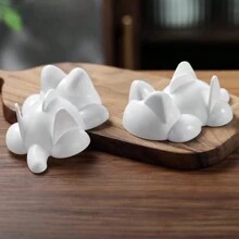 1 Pieza Molde De Bola De Arroz En Forma De Gato Lindo Y Molde De Lodo De Patata / Calabaza Pp - Blanco - Ver 5