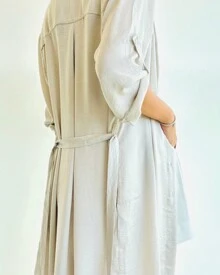 CHEMISE VESTIDO ACETINADO C/ PEDRARIAS GELO