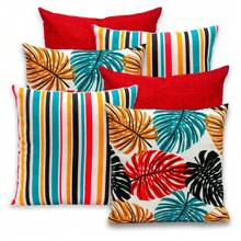 Cushion Cover - 複合材料/紅色 - 查看 1