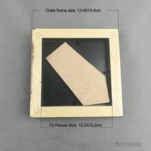 4x4 Inch Black Picture Frames, Photo Collage Frame, Smartphone Wood Frame Collection.4 Inch Square Small Picture Frames - Black - View 3