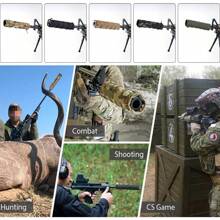 1件室外狩獵消音器套,射擊保護偽裝套,風格戰術防護套,cs作戰裝備消音器套類,步槍槍管迷彩包裝 - 軍綠色 - 查看 6