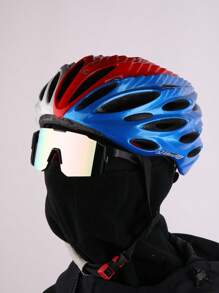 0150688630001-X9337 1pc Men's Pink Multi-Material Mechanic Mask Shape Fashion Glasses For Outdoor Cycling Sports (With EVA Case, Cleaning Cloth & Glasses Strap) Beach Accessories Glasses Shades Looks Street Style And Suit For Sweater Jacket Sweatshirt Hoodie Leather Pants And Cargo PantsY2K Festival For Summer Beach Vacation, Outdoor, Travel
