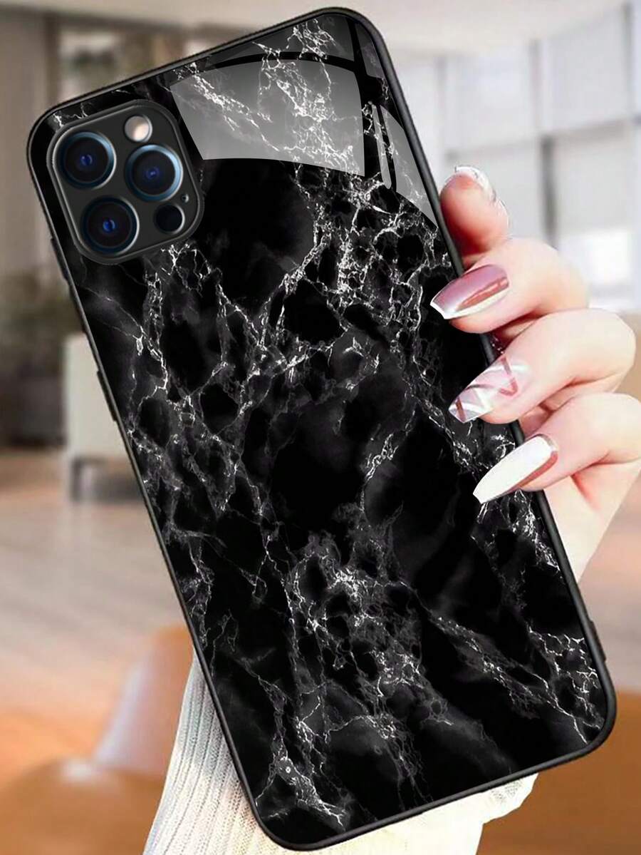 Vỏ điện thoại chống rơi và chống trầy xước, có vỏ cứng bằng kính và viền TPU mềm, mang lại cảm giác êm ái và thoải mái, tương thích với IPhone/Samsung/Xiaomi/Redmi/OPPO/OnePlus - Nhiều màu - Xem 1