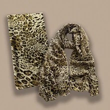 Khăn choàng cổ họa tiết da báo cho phụ nữ, chăn lớn, khăn choàng Cheetah - Nhiều màu - Xem 10