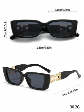 1pc Fashionable Oversized Y2k Fashion Glasses For Summer Beach Vintage Shades Accessories Beach Accessories Glasses Shadesy2kfestival For Summer Beach Vacation,Outdoor,Travel